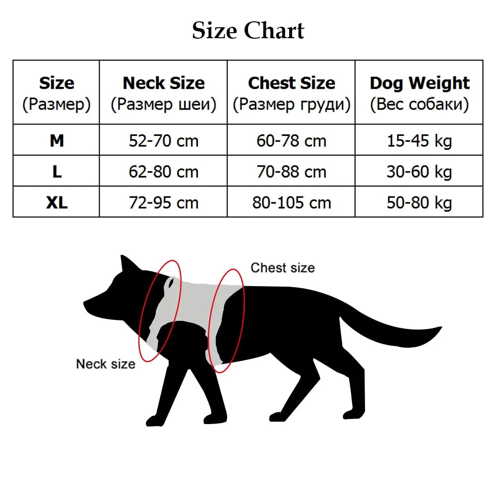 Nylon Tactical Dog Harness With Handle and Bungee Leash